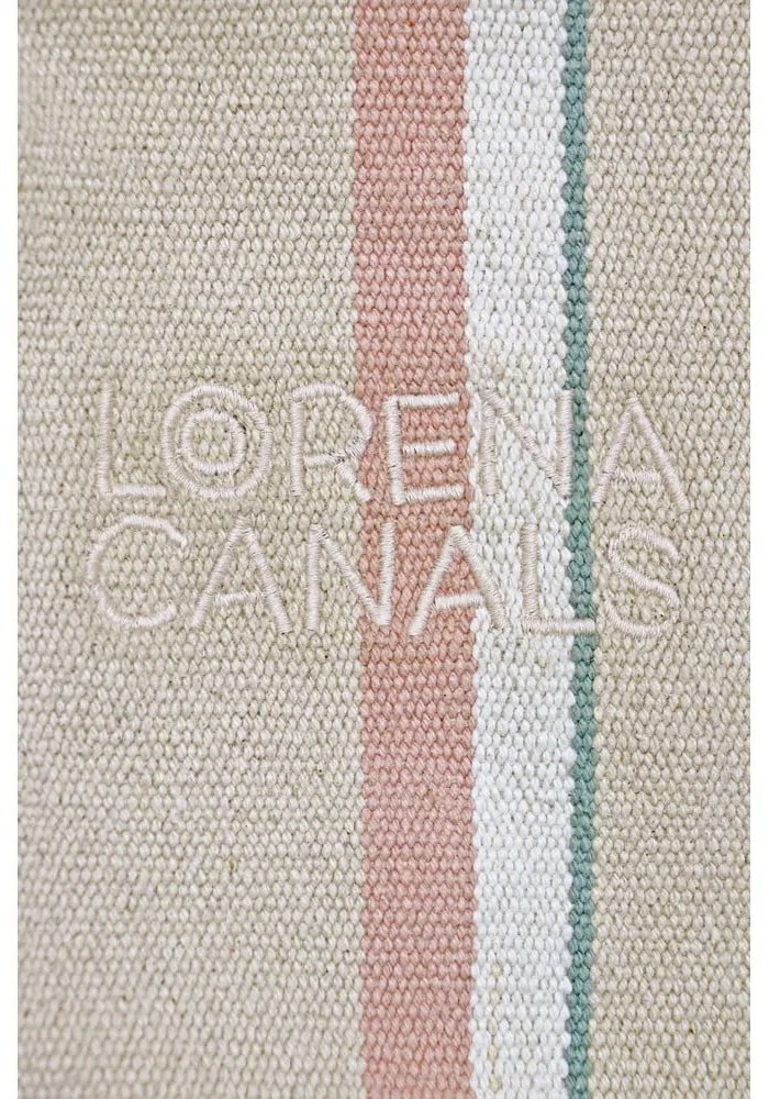 Krémszínű gyerek babzsák Cleo Multi Stripe – Lorena Canals