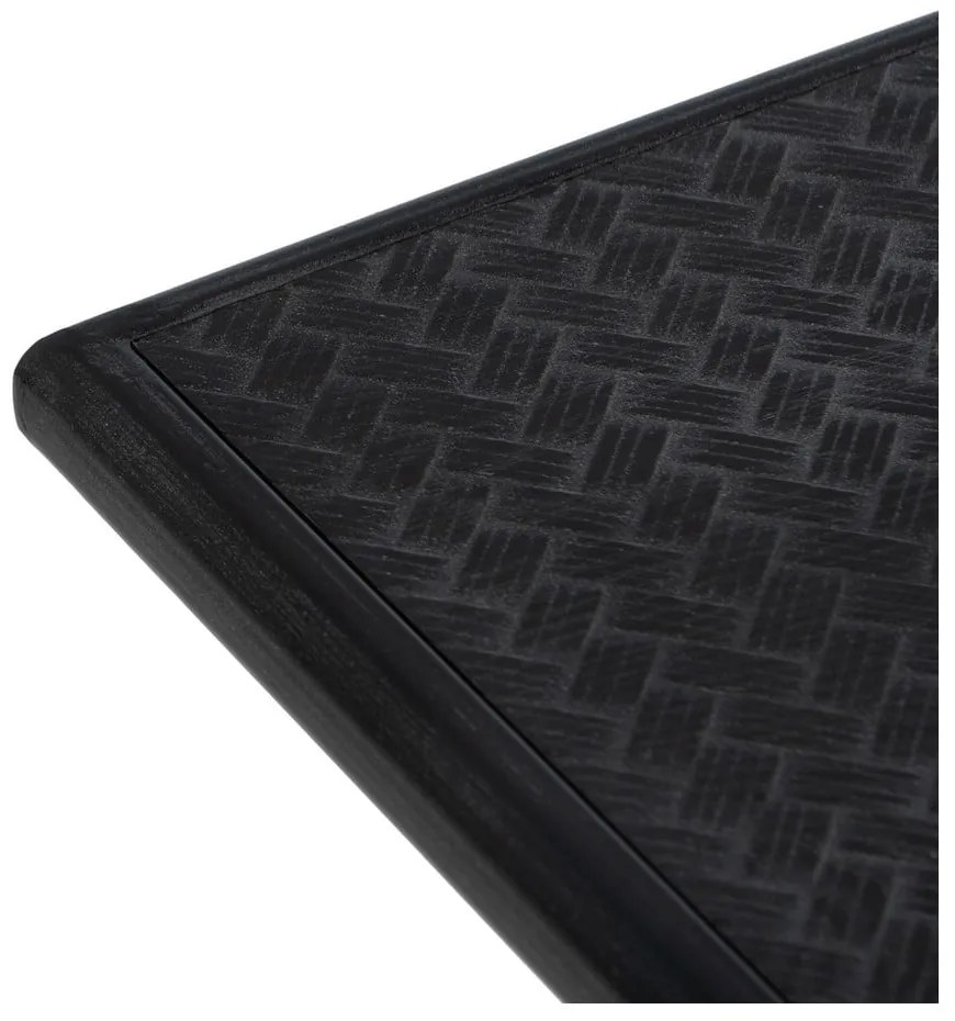 Fekete fém konzolasztal 38x120 cm Oslo – Ixia