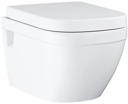 Wc soft close ülőkével GROHE Euro Ceramic alpesi fehér fényes felülettel  hátsó kifolyással 39703000