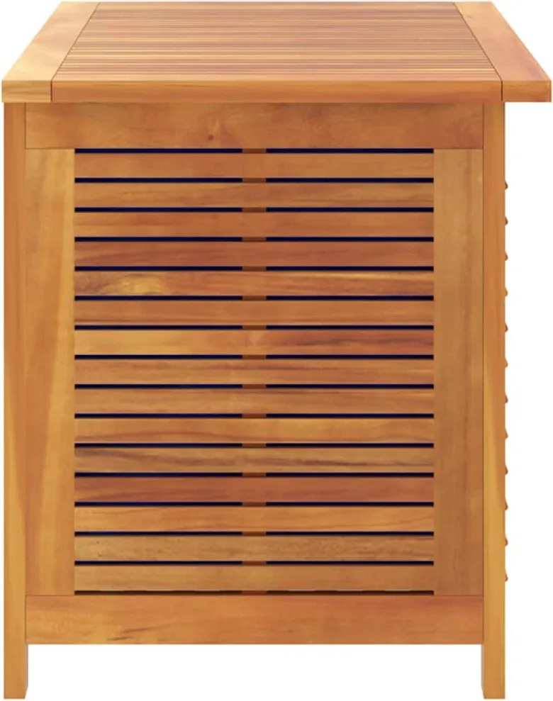 vidaXL tömör akácfa kerti tárolóláda zsaluval 90 x 50 x 56 cm
