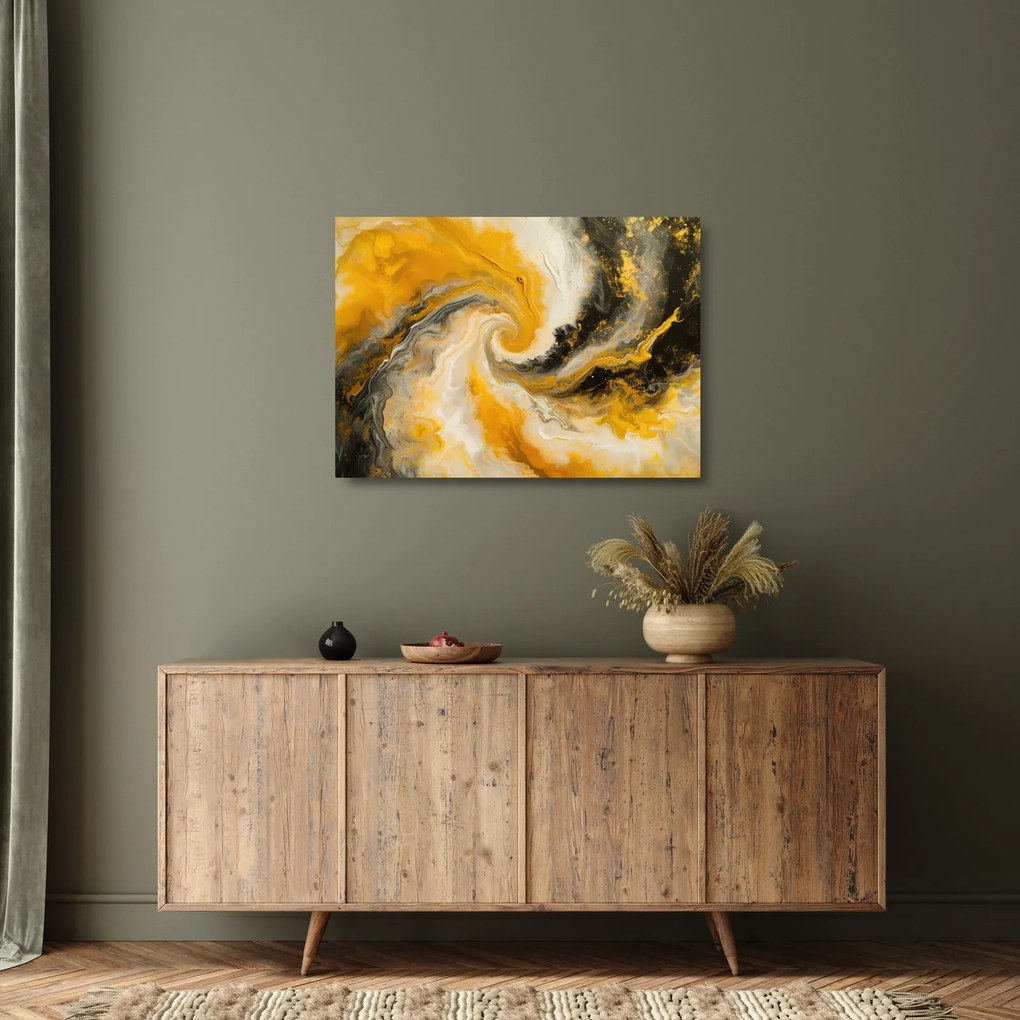 Üveg kép - Spirális absztrakció (70x50 cm)