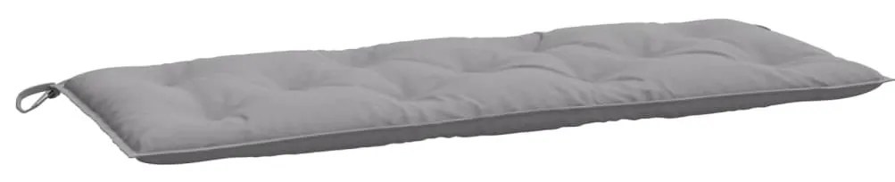 2 db szürke oxford szövet kerti padpárna 120 x 50 x 7 cm