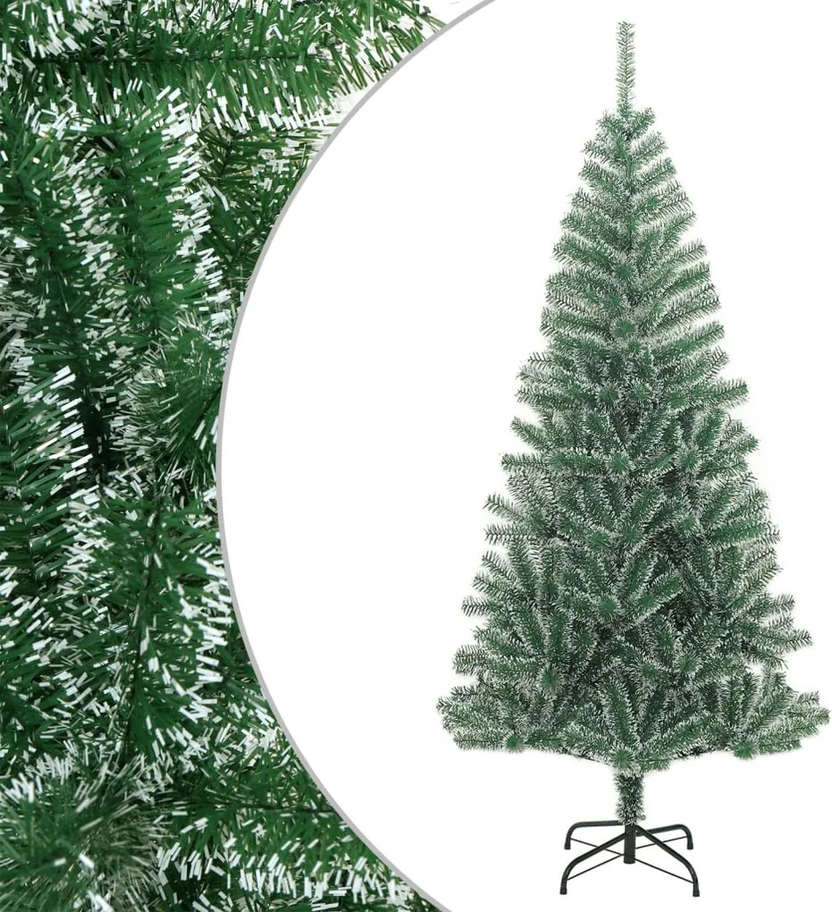 vidaXL zöld műkarácsonyfa hóval 240 cm