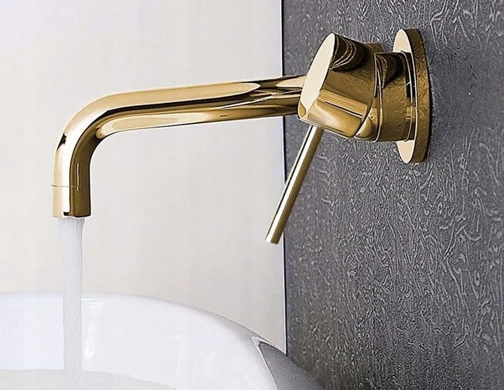 Falra szerelhető csaptelep Rea Lungo gold + box