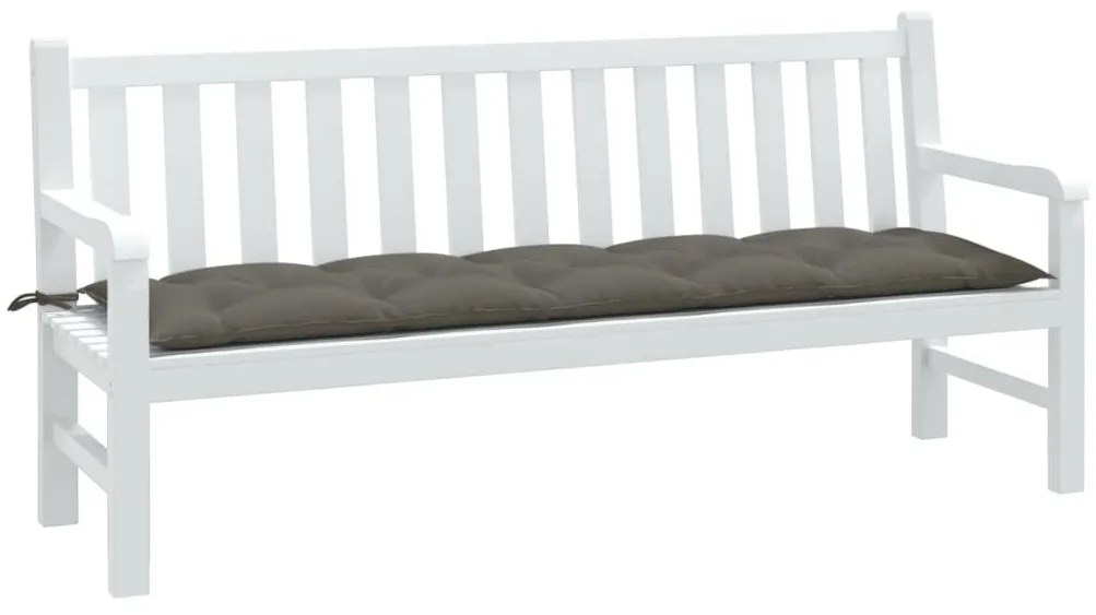 melange sötétszürke szövet kerti padpárna 180 x 50 x 7 cm