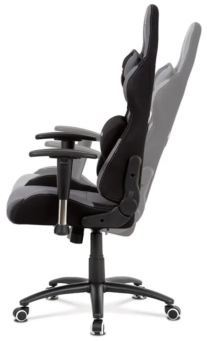 Szürke Szövet Irodai Főnöki Szék, Hinta Mechanikával. KA-F01 GREY