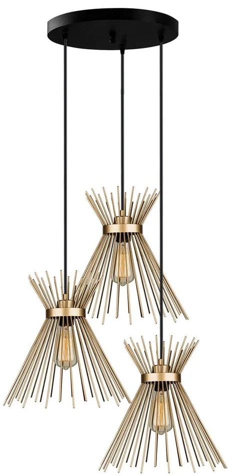 Aranyszínű fém függőlámpa ø 34 cm Izmir – Squid Lighting