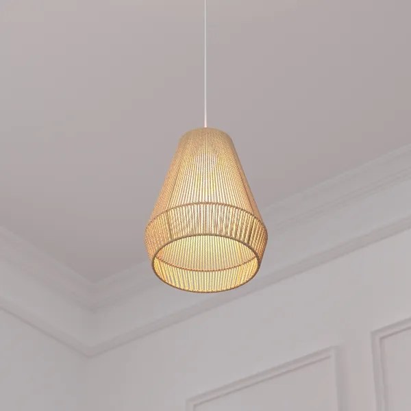 Atmosphera - Csillár zsinóron PALM 1xE27/40W/230V juta