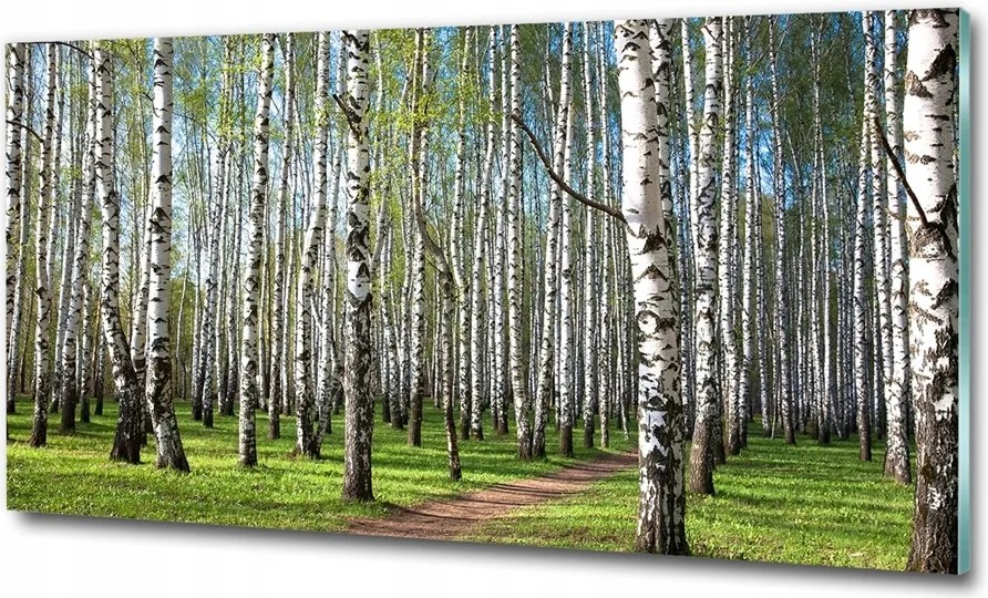 Fotó üveg kép Híd bambusz erdő 100x70