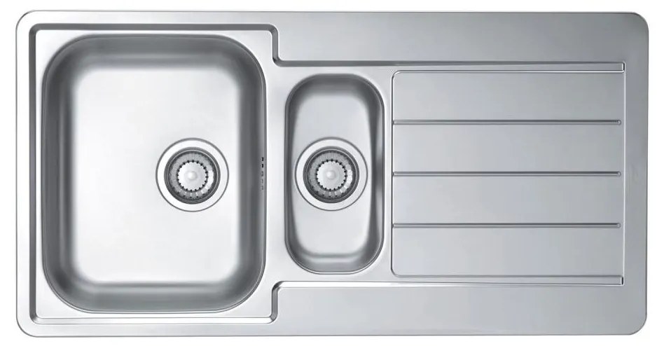ALVEUS 1082440 - LINE konyhai mosogató 98x50 cm matt acél/szatén