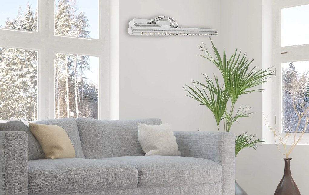 Toolight Szerszámlámpa, LED fürdőszobai lámpa a tükör felett 5W 40CM APP364-1W, króm, OSW-08430