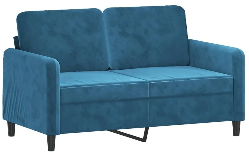 2 részes kék bársony ülőgarnitúra