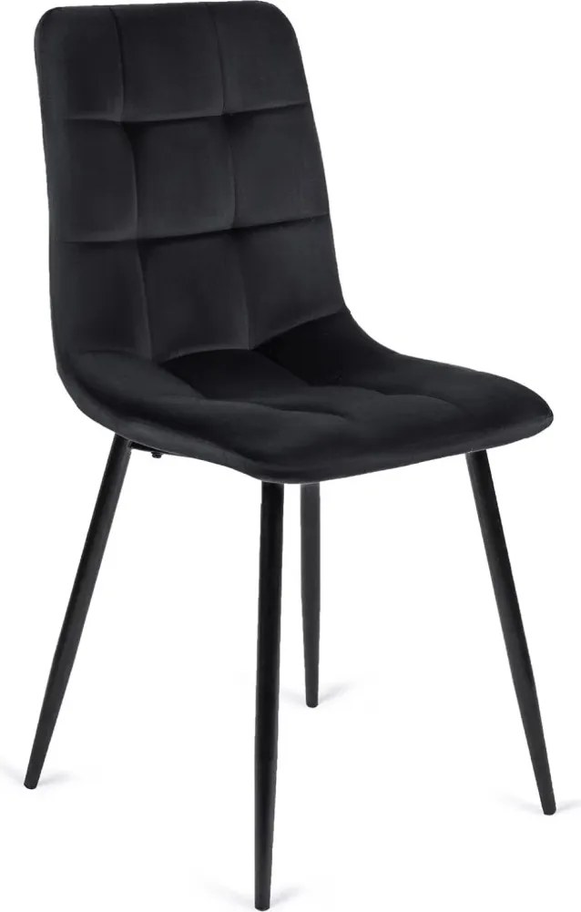 szett étkezőasztal MAX 80-160 cm craft tölgy/fekete és 6 szék PERU fekete