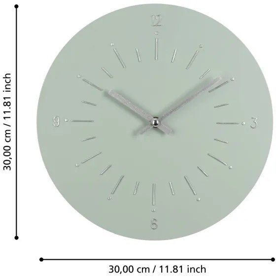 Eglo 425511 - Falióra TAKAHAGI 1xAA átm. 30 cm zöld