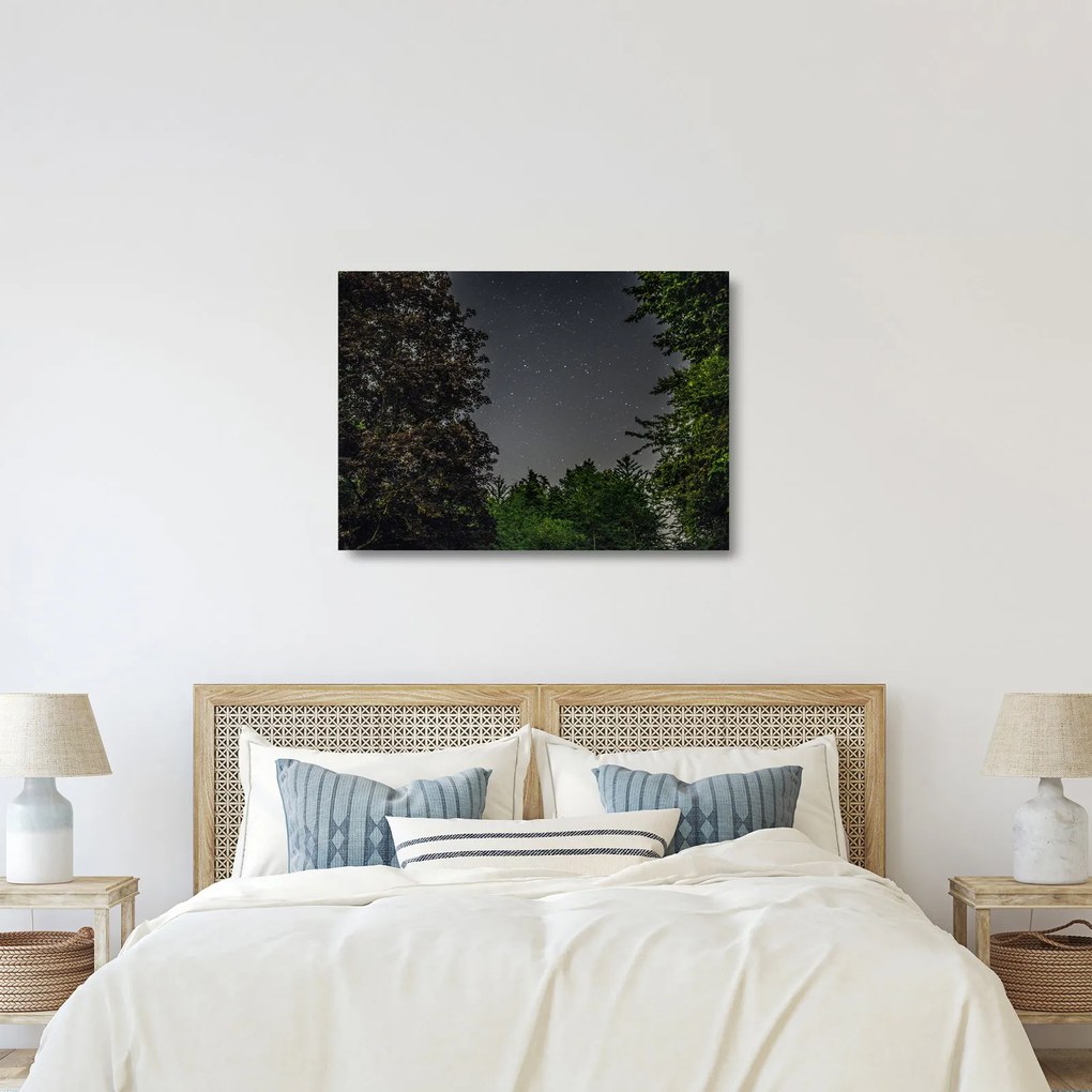 Éjszakai égbolt képe (üvegen) (70x50 cm)