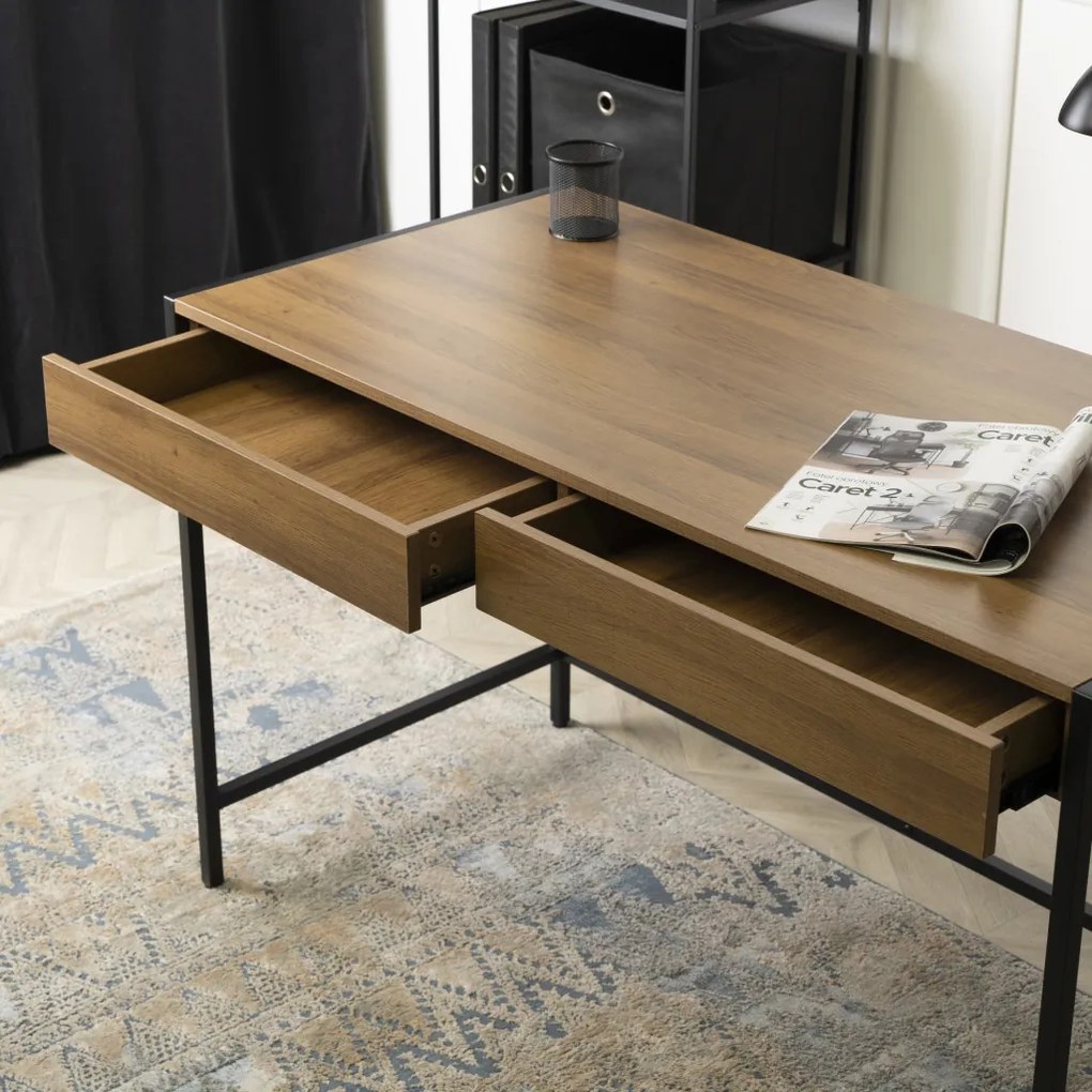 ALLY birou 123 cm nuc/negru