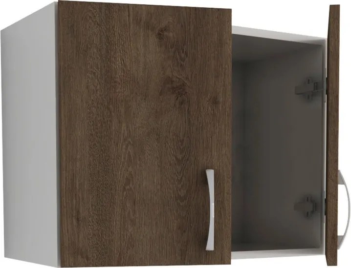 Benita 2 ajtós Felső konyhaszekrény Bronz Tölgy-Fehér 60x30x45 cm