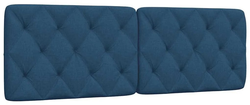 kék szövet fejtámla párna 160 cm