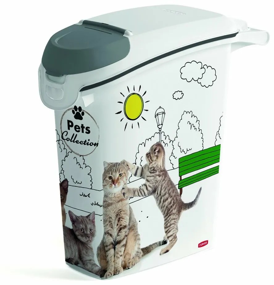 Curver Élelmiszer-tartály, macskamintás, 23 l / 10kg, 10 l
