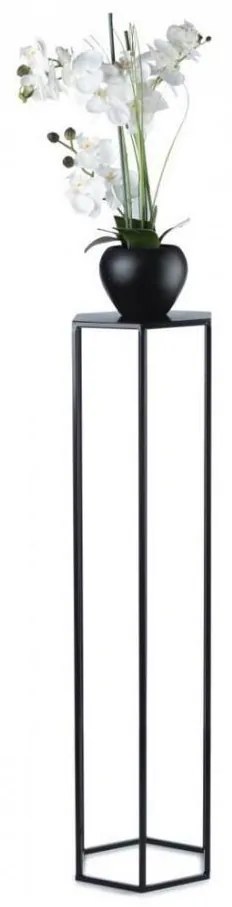 Virágállvány 100x24 cm fekete