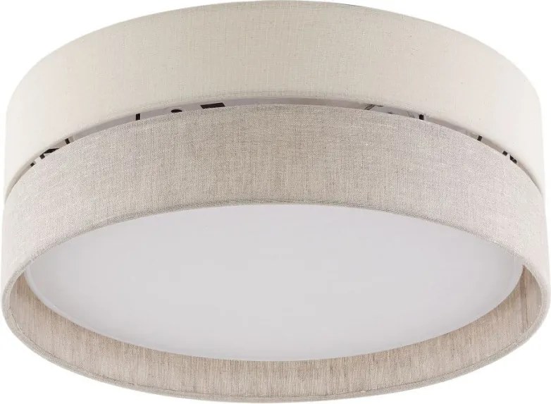 TK LIGHTING 5775 ECO Ernyős Mennyezeti Lámpa Bézs, Fehér E27 IP20