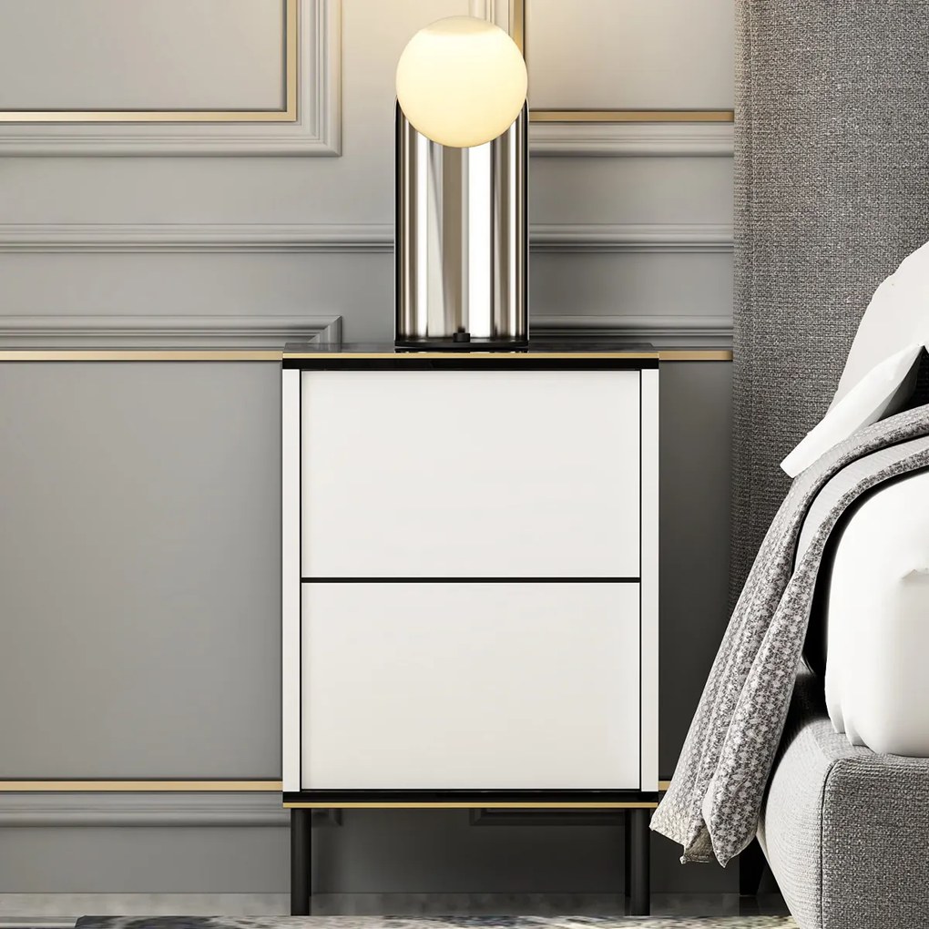 Imaj White Marble éjjeliszekrény