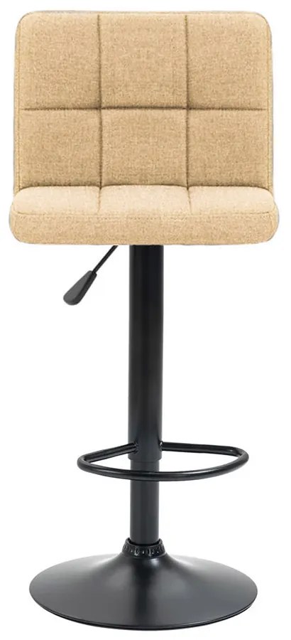 Szövet borítású bárszék, 2 db, bézs