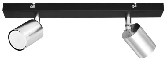 LED Spotlámpa TUNE 2xGU10/4,8W/230V matt króm/fekete