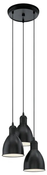 Eglo 49465 - Csillár PRIDDY 3xE27/60W/230V