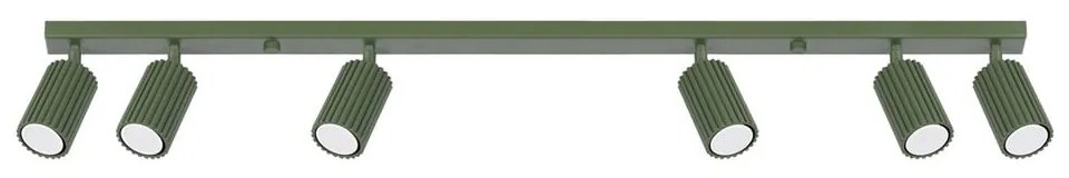 Zöld spotlámpa 6,5x117 cm Gleam – Sollux