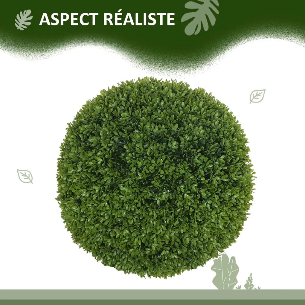 Műnövény szett, 2 db buxus, 40cm magas