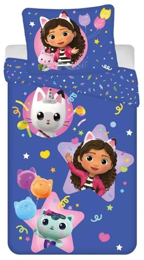 Gabi babaháza Meowgical ágyneműhuzat 140×200cm, 63×63 cm microfibre