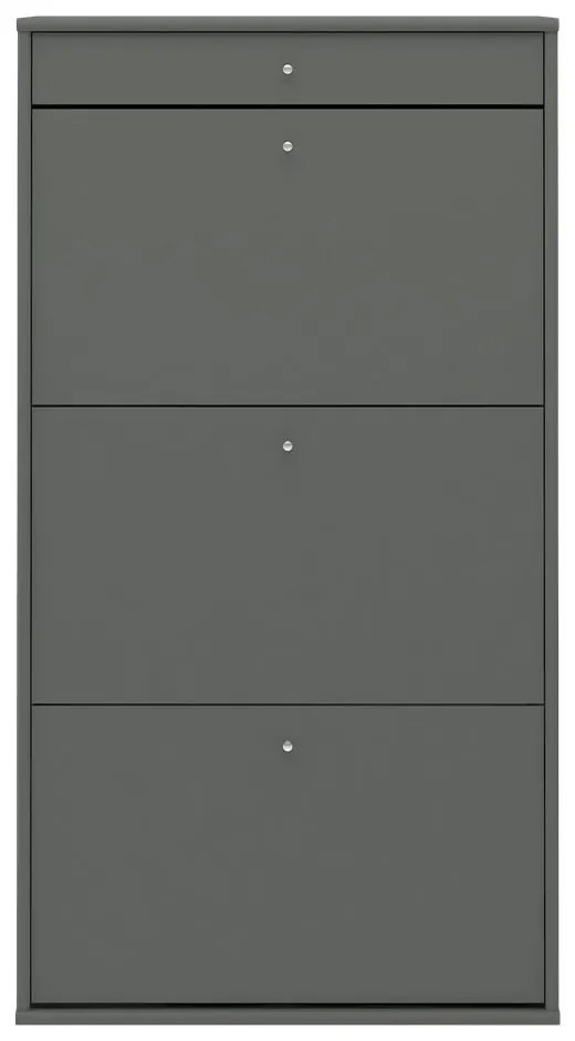 Szürke billenő ajtós cipőtartó Mistral - Hammel Furniture