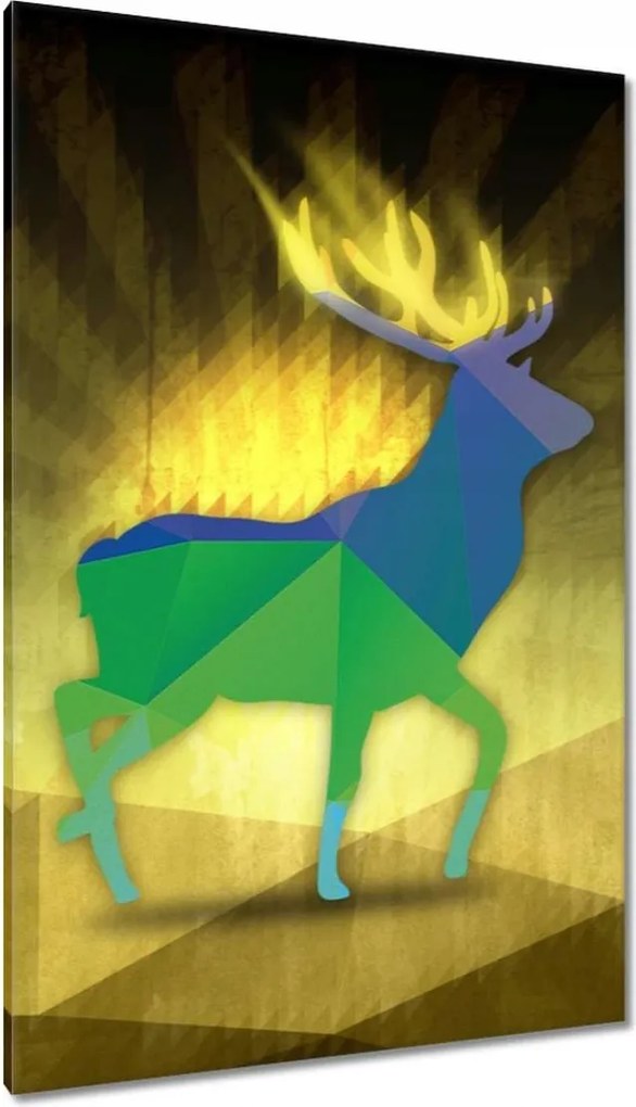 Vászonkép 80x120 Felszarvazott modern grafika