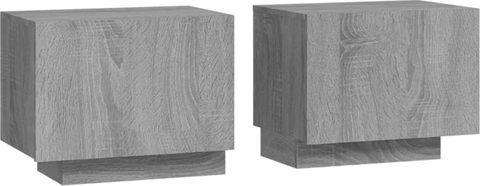 vidaXL szürke sonoma színű szerelt fa éjjeliszekrény 100 x 35 x 40 cm