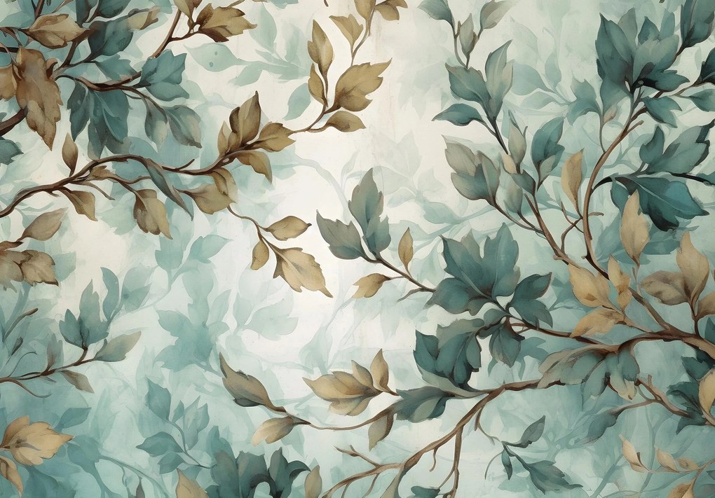 Fotótapéta levelek virágok Gyönyörű Virágok Flizelin Ragasztó Ajándék 208 x 146