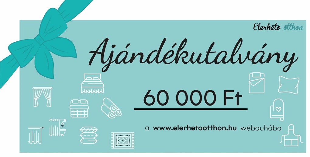 Ajándékutalvány 60 000 Ft Utalvány típusa: Elektronikus