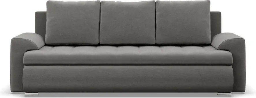 Tokio kanapéágy, bársony, világosszürke