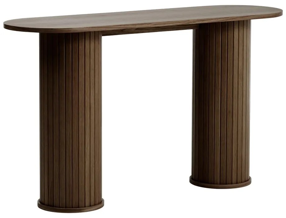 Barna konzolasztal 40x130 cm Nola – Unique Furniture