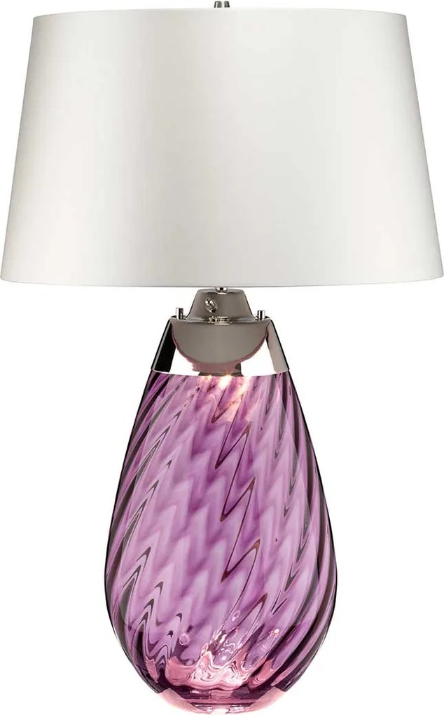 Elstead glamour modern asztali lámpa lena large fehér rózsaszín elslenatllplumowss