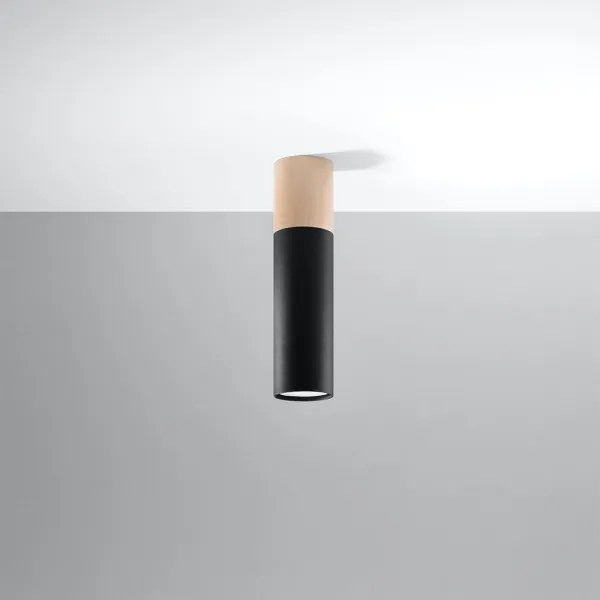 Sollux SL.0635 - Mennyezeti lámpa PABLO 1xGU10/40W/230V fekete