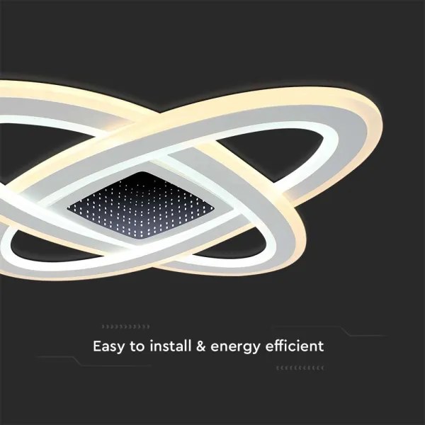 LED Dimmelhető mennyezeti lámpa LED/130W/230V 3000-6500K + távirányító