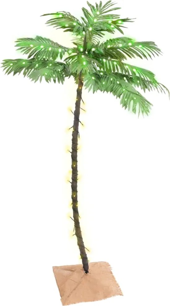 vidaXL LED-es pálmafa 88 meleg fehér LED-del 150 cm