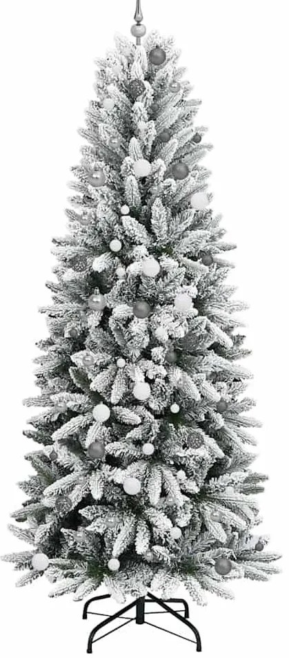 Műkarácsonyfa LED -es lámpákkal Fehér 240cm PVC
