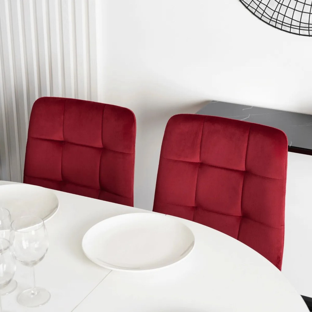 Bordó Bársony Étkezőszék. PERU