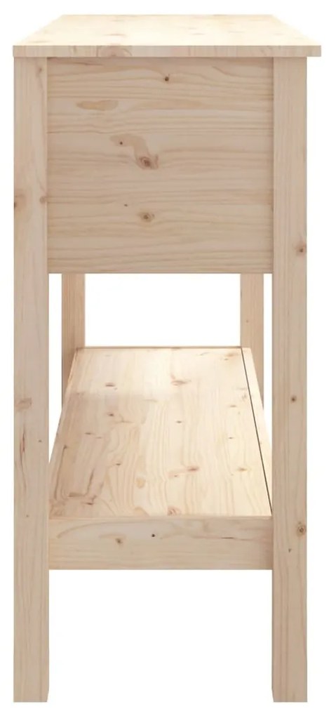tömör fenyőfa tálalóasztal 100 x 35 x 75 cm