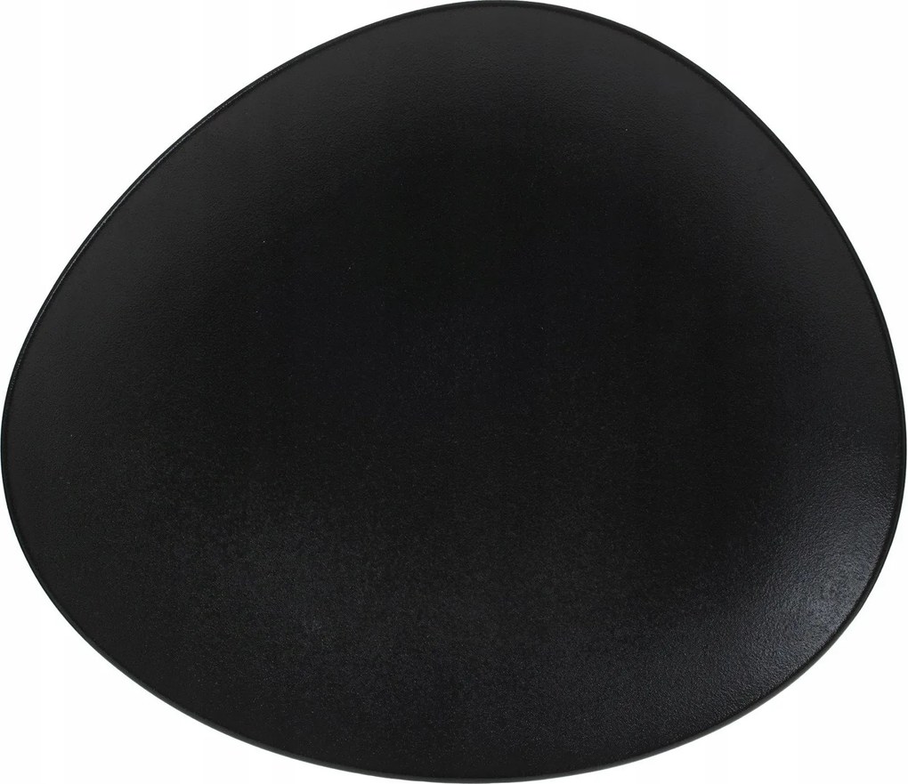 Desszerttányér Fekete Porcelán Galet 23 cm