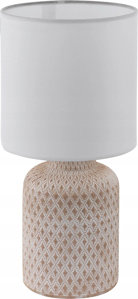 Asztali lámpa Eglo Bellariva bézs, fehér 40 W