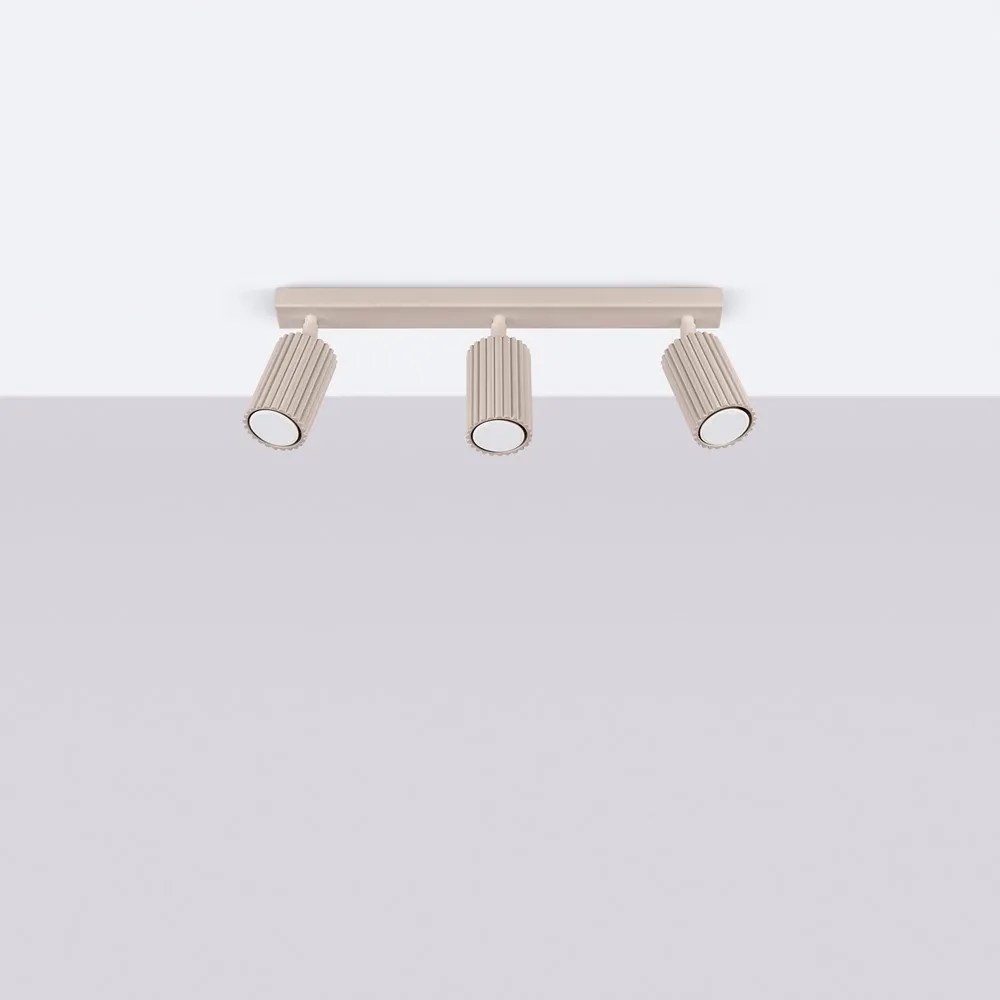 Szürkésbarna fém spotlámpa 6,5x45 cm Gleam – Sollux