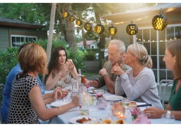 LED napelemes lánc 3,8m 8xLED/1,2V 600 mAh